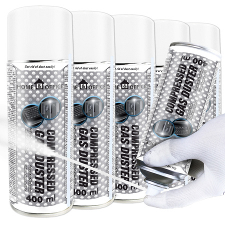 5x AABCOOLING Home&Office Compressed Gas Duster 400ml – сгъстен въздух