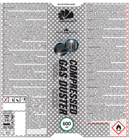 AABCOOLING Home&Office Compressed Gas Duster 600 ml