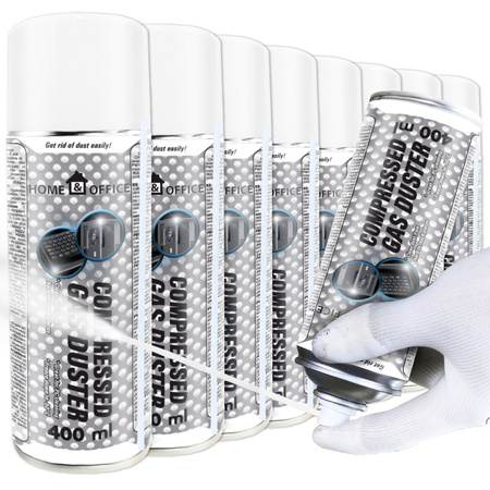 8x Sprężone powietrze AABCOOLING Home&Office 400 ml