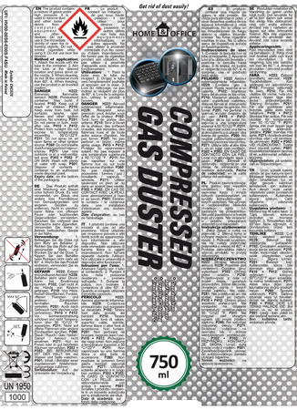 12x AABCOOLING Home&Office Compressed Gas Duster 750ml – sűrített levegő spray