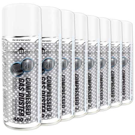 8x Compressed Air Duster AABCOOLING Home&Office 400 ml
