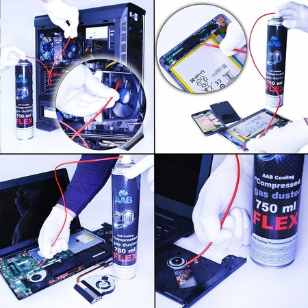 1x AABCOOLING Compressed Gas Duster FLEX 750ml – сгъстен въздух
