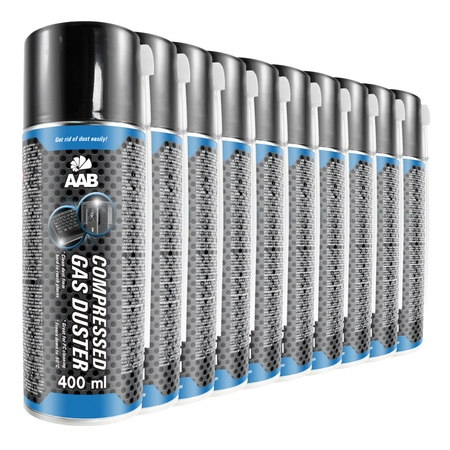 10x AABCOOLING Compressed gas duster 400ml – trykluft spray