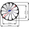 Ventilador silencioso 218 mm AABCOOLING Super Silent Fan 25