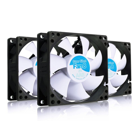 3x Lydsvag blæser 80 mm AABCOOLING Super Silent Fan 8