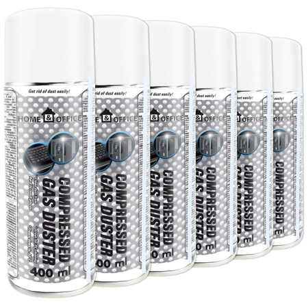 6x Сгъстен въздух AABCOOLING Home&Office 400 ml