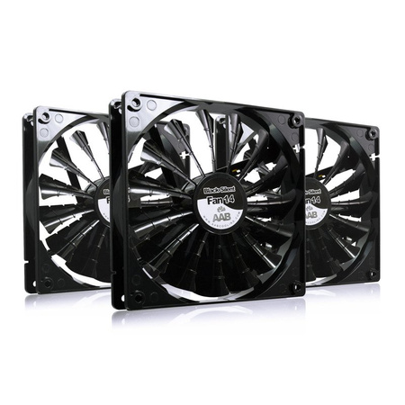 3x Ventilateur 140 mm AABCOOLING Black Silent Fan 14