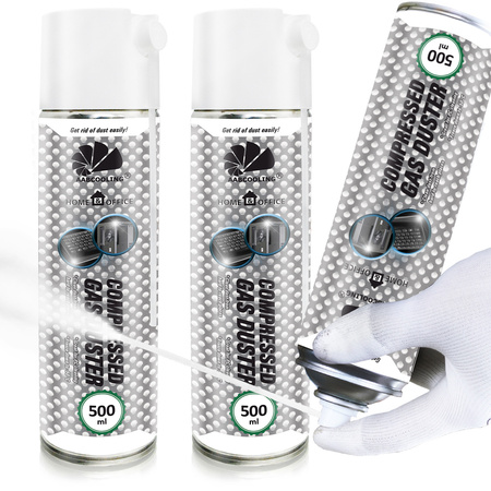 2x Compressed Air Duster AABCOOLING Home&Office 500 ml