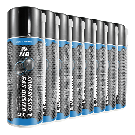 8x AABCOOLING Compressed gas duster 400ml – trykluft spray