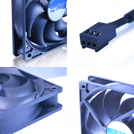 3x PC-blæser 120 mm AABCOOLING Super Silent Fan 12 Pro