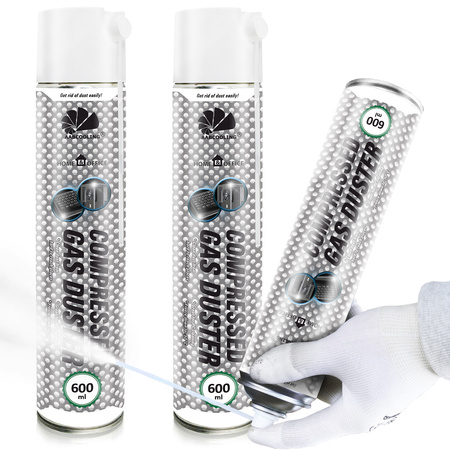 2x Compressed Air Duster AABCOOLING Home&Office 600 ml