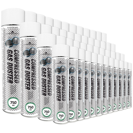 48x Home&Office Compressed Gas Duster 750ml