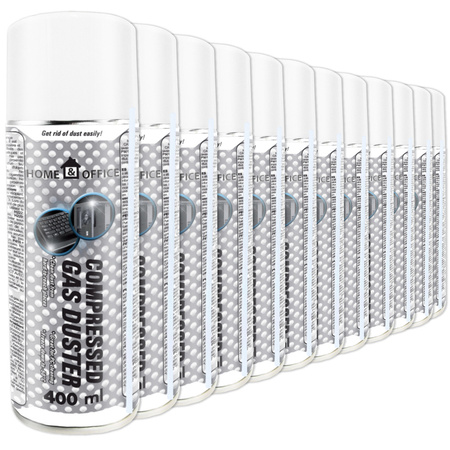 12x AABCOOLING Home&Office Compressed Gas Duster 400ml – trykluft på dåse