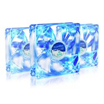 3x Ventilátor 92 mm AABCOOLING Super Silent Fan 9 BLUE LED