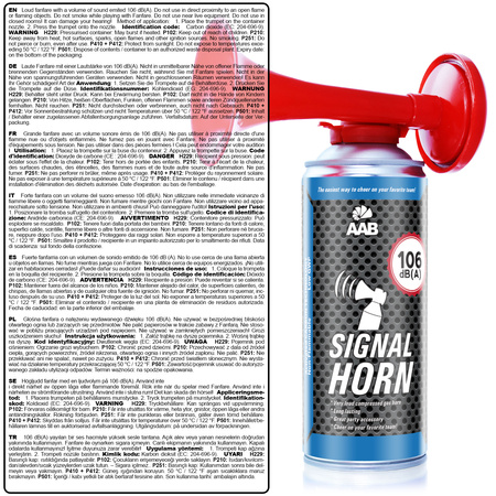 AAB Signal CO2 Horn 400ml x 7