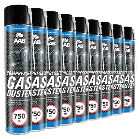 9x AABCOOLING Compressed gas duster 750ml – сгъстен въздух