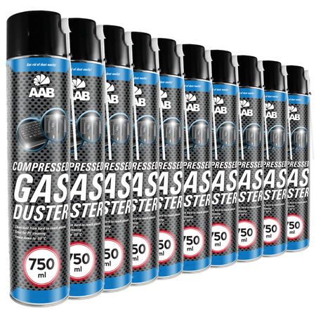 10x AABCOOLING Compressed gas duster 750ml – suslėgtas oras