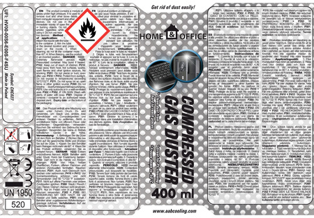 24x Sűrített levegő AABCOOLING Home&Office 400 ml