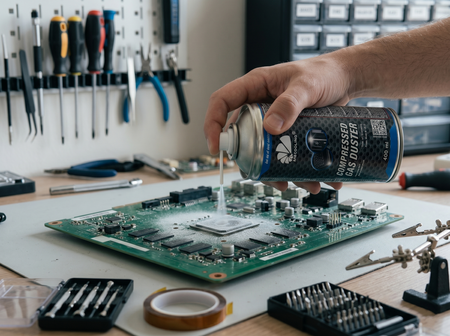 1x AABCOOLING Compressed gas duster 400ml – sűrített levegő spray