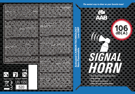 7x Bocina de aire AABCOOLING Signal Horn 40g