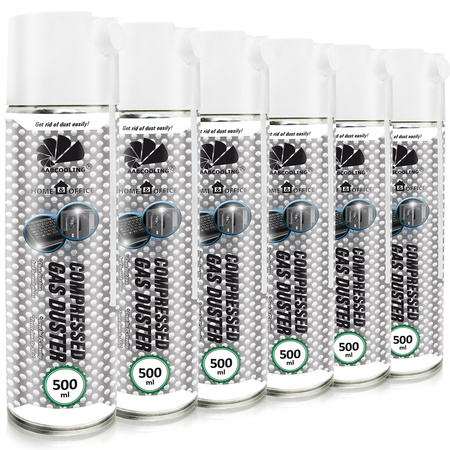 6x AABCOOLING Home&Office Compressed Gas Duster 500 ml – stlačený vzduch