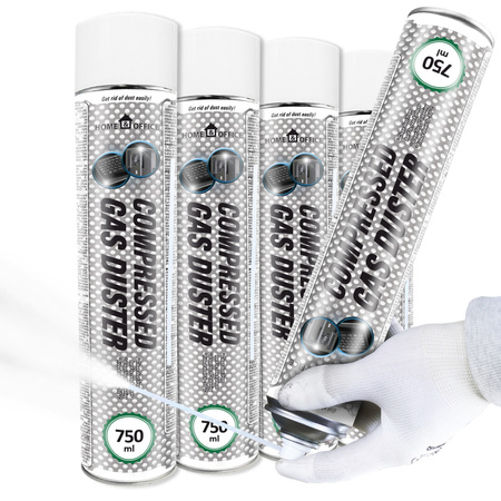 4x AABCOOLING Home&Office Compressed Gas Duster 750ml – suslėgtas oras