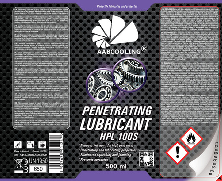 1x Lubrifiant pénétrant AABCOOLING HPL 100S 500 ml