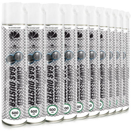 10x Compressed Air Duster AABCOOLING Home&Office 600 ml