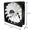 3x AABCOOLING Black Jet Fan 12