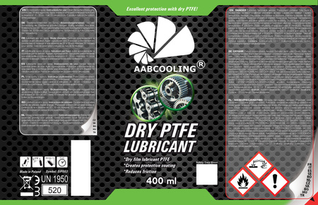 Sausas PTFE tepalas purškiklis AABCOOLING 400 ml