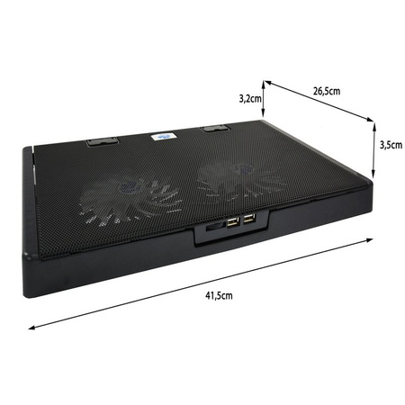 Sülearvuti jahutusalus AABCOOLING NC80, 2×125 mm