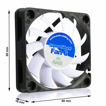 3x Lydsvag blæser 60 mm AABCOOLING Super Silent Fan 6