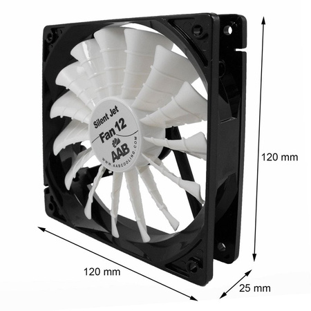 3x AABCOOLING Silent Jet Fan 12