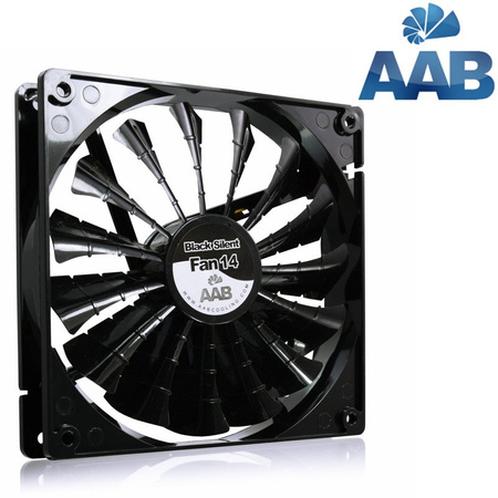 3x Ventilátor 140 mm AABCOOLING Black Silent Fan 14