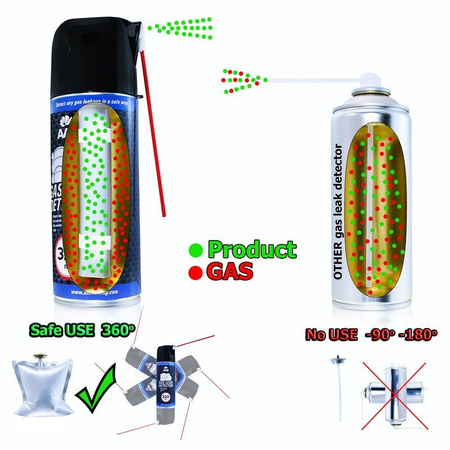 1x AABCOOLING GAS LEAK DETECTOR 320 ml – gaasilekke tuvastamise sprei