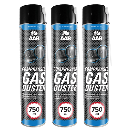 3x AABCOOLING Compressed gas duster 750ml – aer comprimat