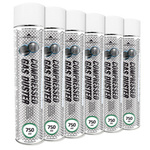 6x Home&Office Compressed Gas Duster 750ml – aria compressa spray