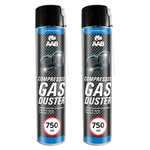 2x AABCOOLING Compressed gas duster 750ml – stlačený vzduch