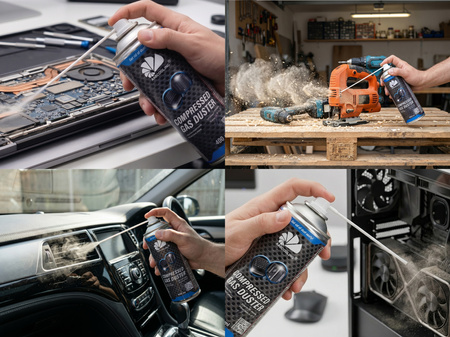 2x AABCOOLING Compressed gas duster 400ml – stlačený vzduch