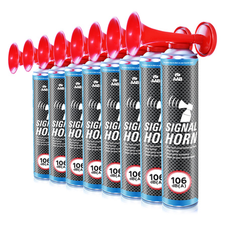 8x AAB Signal Horn 75g – fanfára na plyn