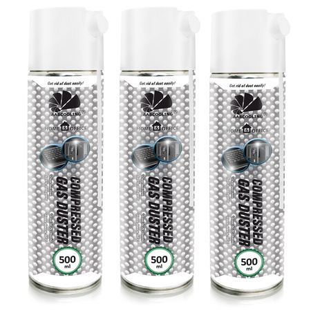 3x Compressed Air Duster AABCOOLING Home&Office 500 ml