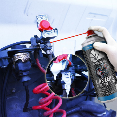 1x AABCOOLING Gas Leak Detector TECH 300ml – lækagesøgningsspray til gas